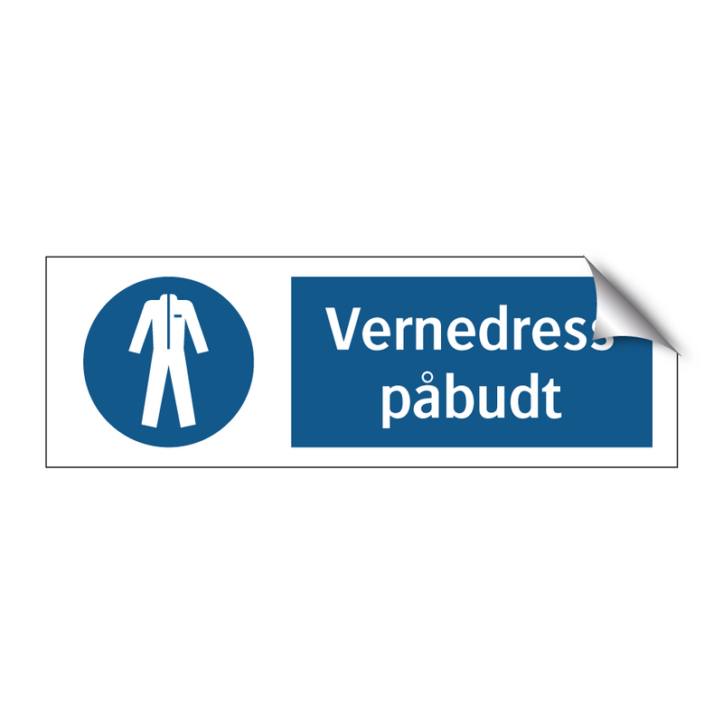 Vernedress påbudt