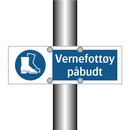 Vernefottøy påbudt
