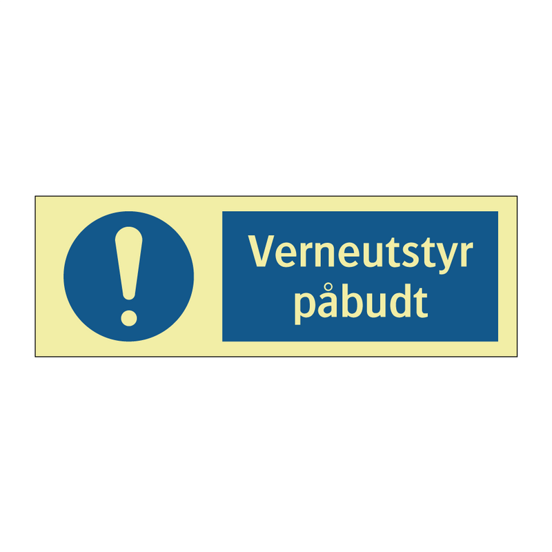 verneutstyr påbudt