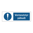 verneutstyr påbudt
