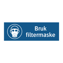 Bruk filtermaske