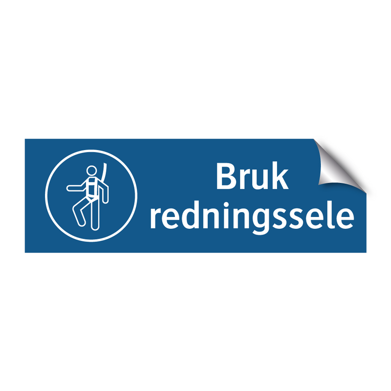 Bruk redningssele