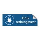 Bruk redningsvest