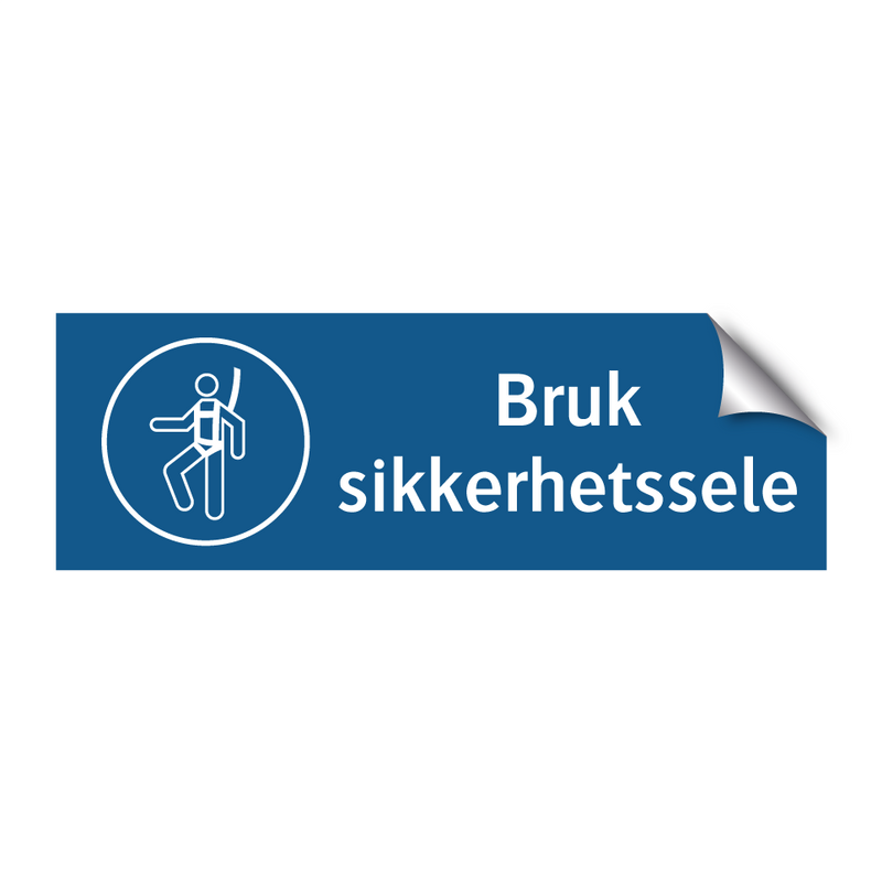 Bruk sikkerhetssele
