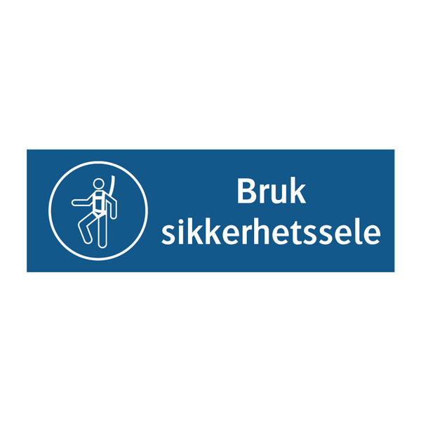 Bruk sikkerhetssele
