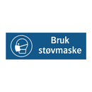 Bruk støvmaske