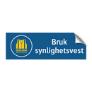 Bruk synlighetsvest