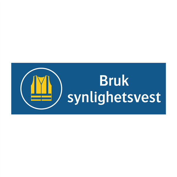 Bruk synlighetsvest