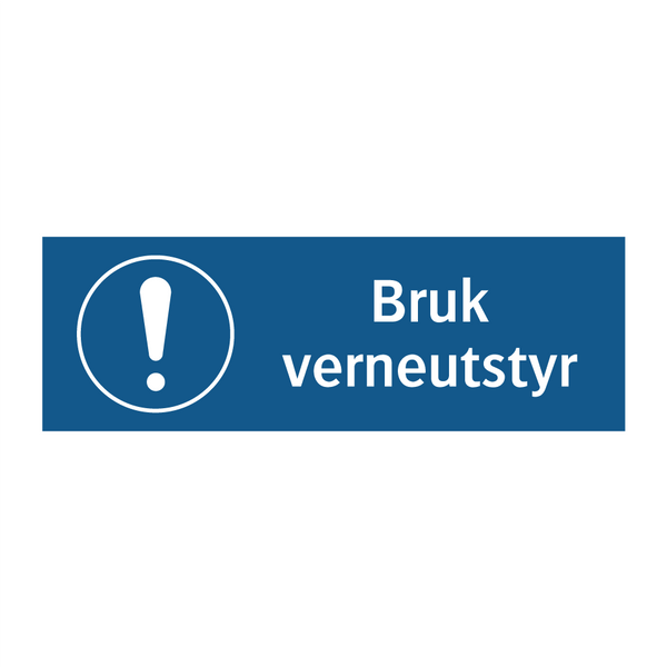 Bruk verneutstyr & Bruk verneutstyr & Bruk verneutstyr & Bruk verneutstyr & Bruk verneutstyr