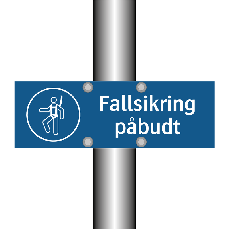 Fallsikring påbudt