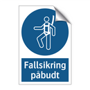 Bruk fallsikring