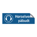 Hørselvern påbudt