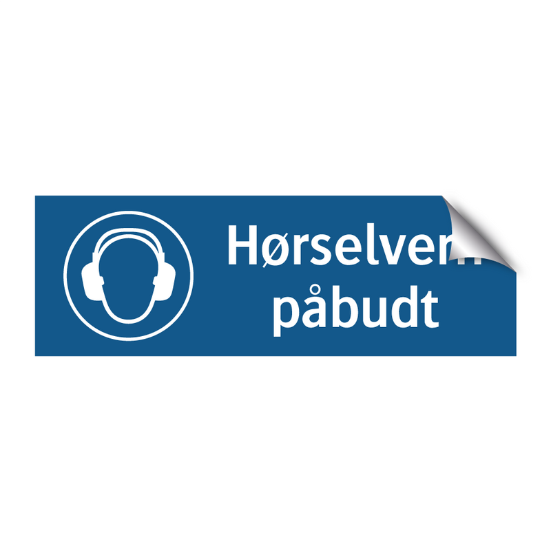 Hørselvern påbudt