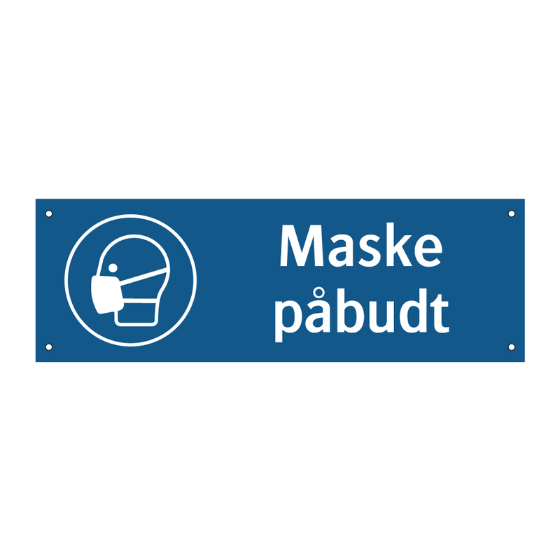 Maske påbudt