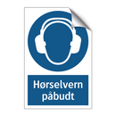 Hørselvern påbudt