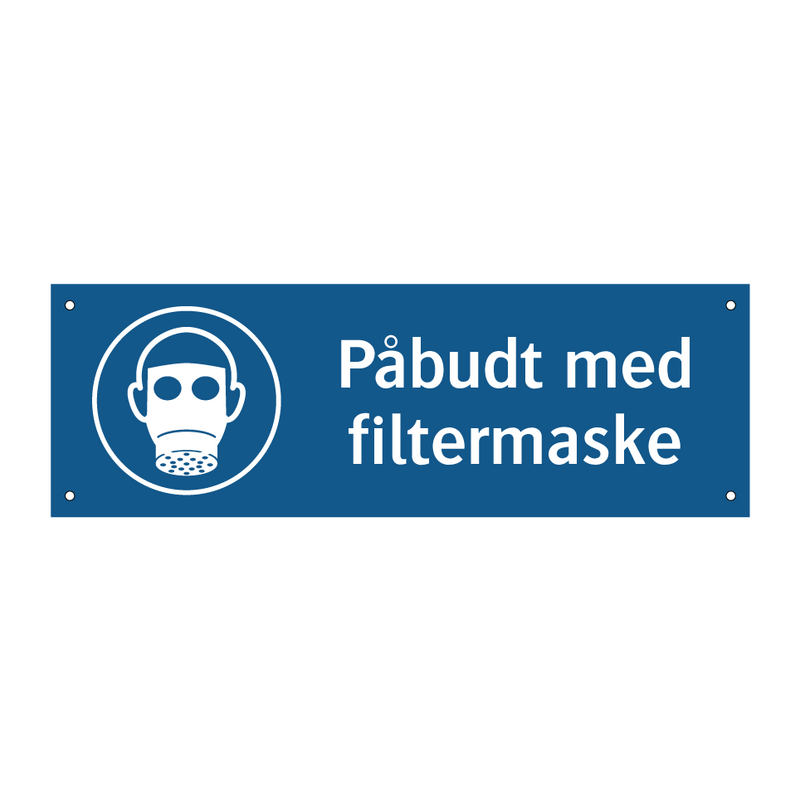 Påbudt med Filtermaske