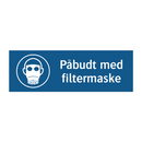 Påbudt med Filtermaske