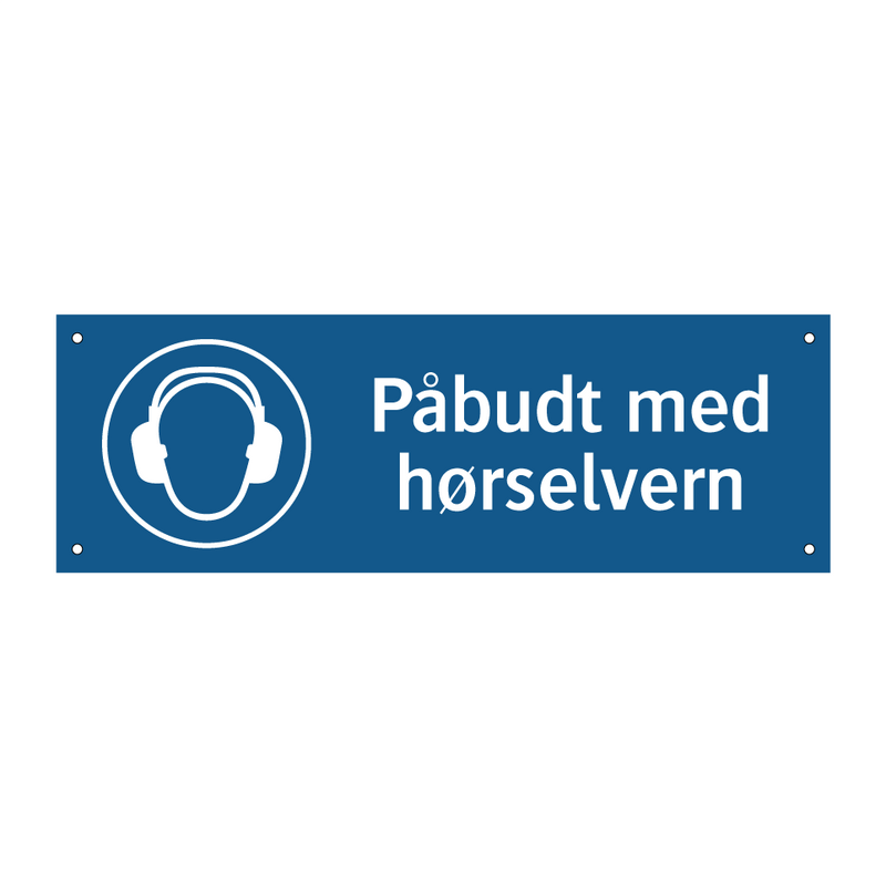 Påbudt med Hørselvern & Påbudt med Hørselvern & Påbudt med Hørselvern