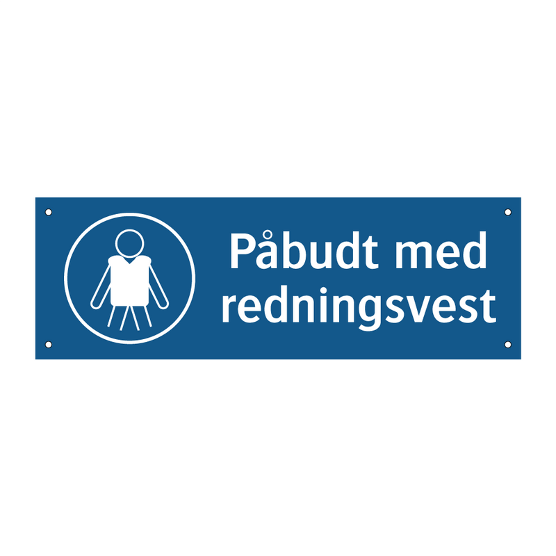 Påbudt med Redningsvest