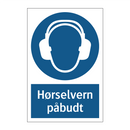 Hørselvern påbudt