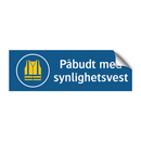 Påbudt med Synlighetsvest