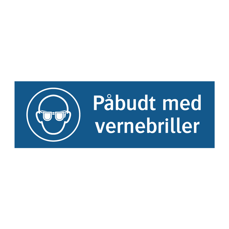 Påbudt med Vernebriller