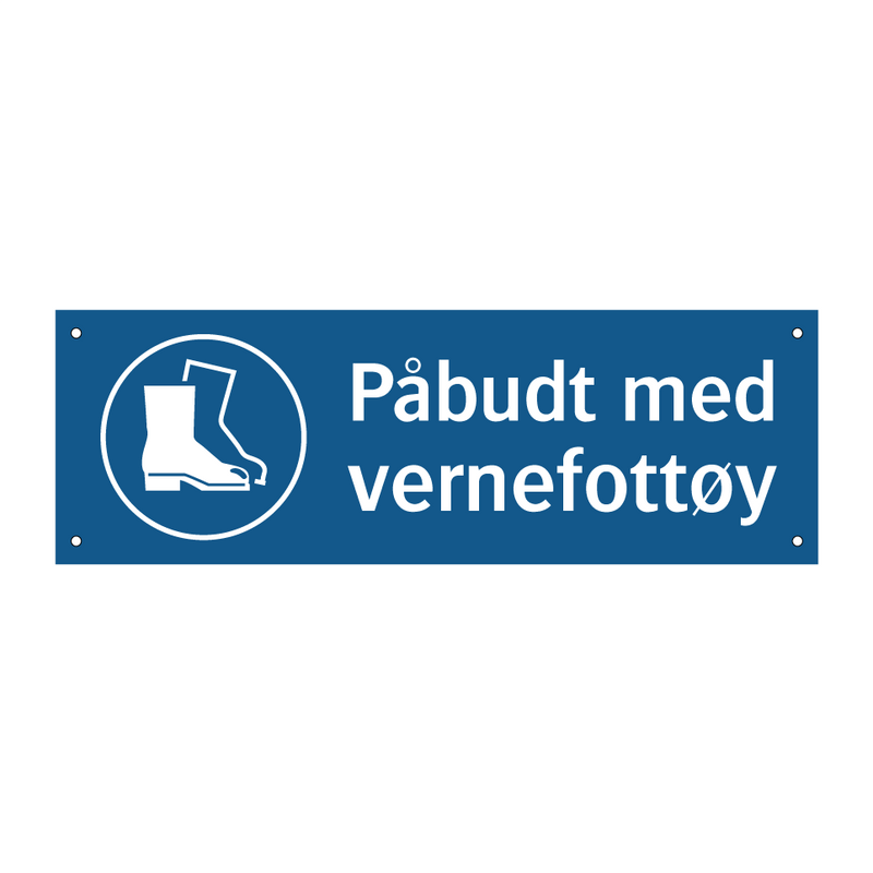 Påbudt med Vernefottøy