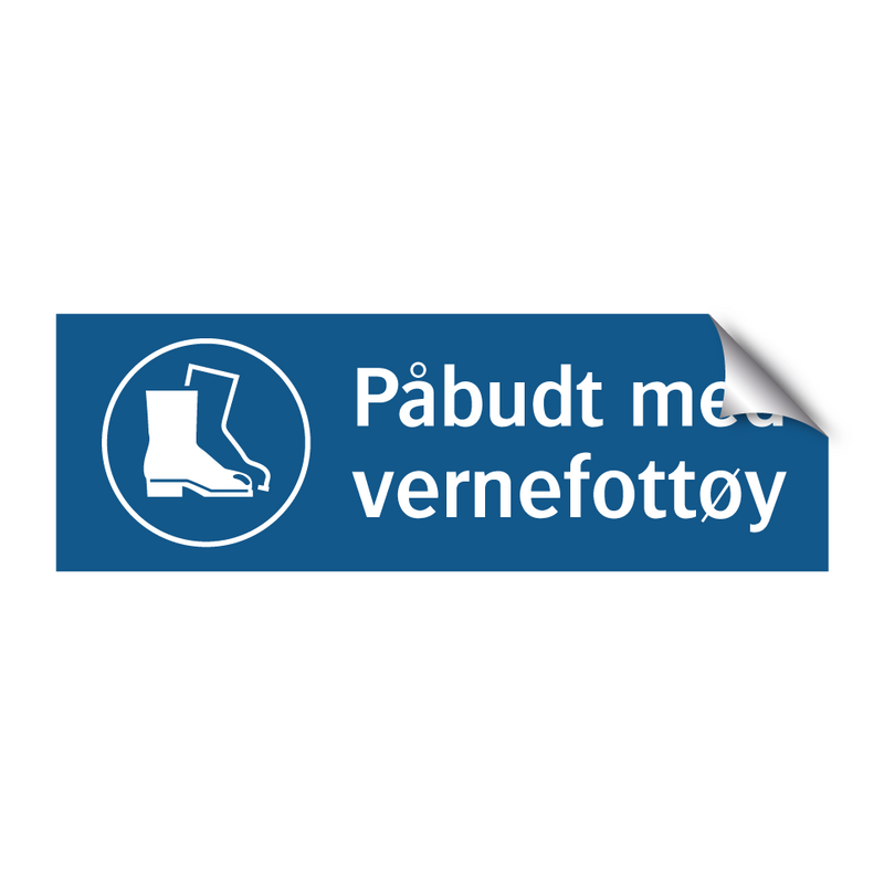 Påbudt med Vernefottøy