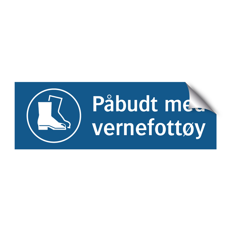 Påbudt med Vernefottøy & Påbudt med Vernefottøy & Påbudt med Vernefottøy
