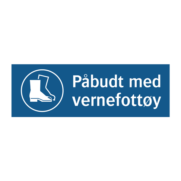 Påbudt med Vernefottøy