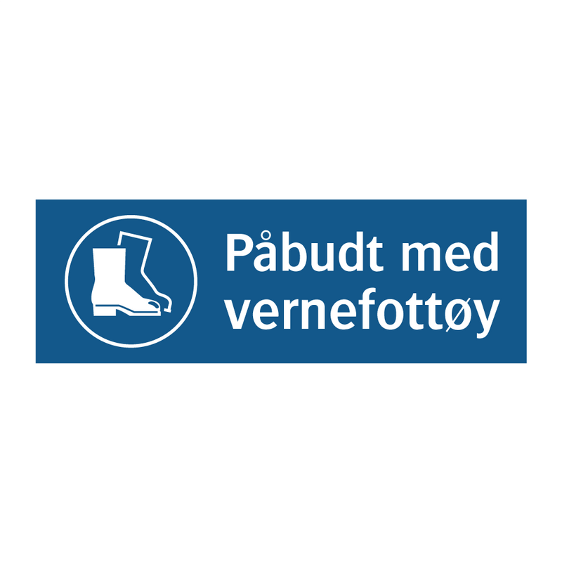 Påbudt med Vernefottøy