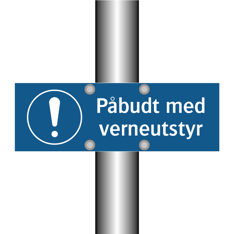 Påbudt med verneutstyr & Påbudt med verneutstyr & Påbudt med verneutstyr