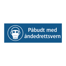 Påbudt med Åndedrettsvern