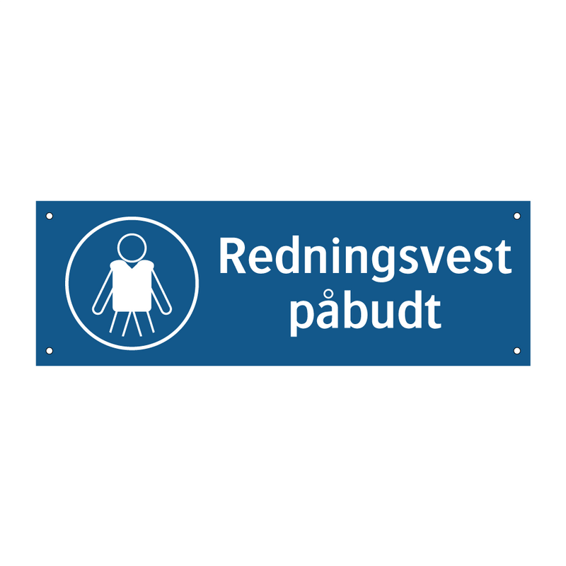 Redningssele påbudt & Redningssele påbudt & Redningssele påbudt & Redningssele påbudt