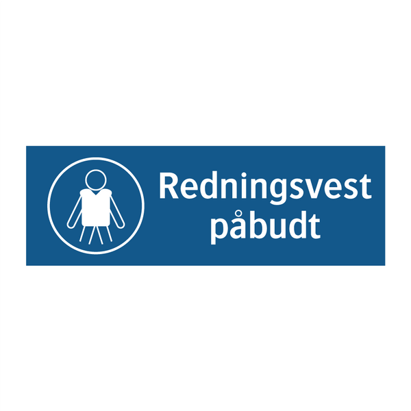 Redningssele påbudt