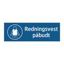 Redningsvest påbudt