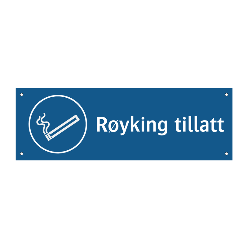 Røyking tillatt