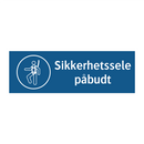 Sikkerhetssele påbudt