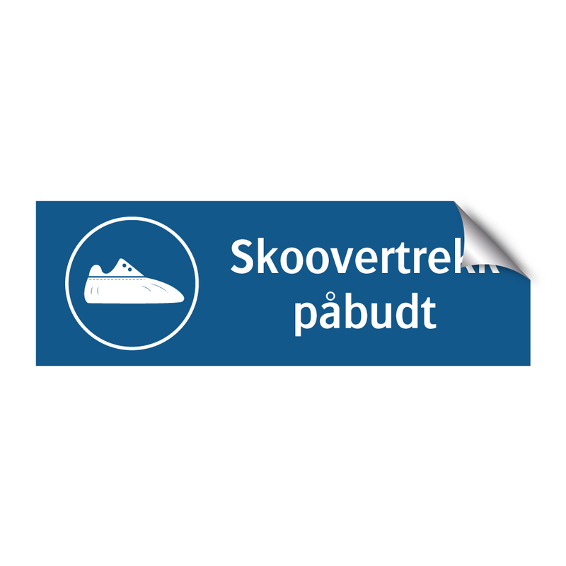 Skoovertrekk påbudt & Skoovertrekk påbudt & Skoovertrekk påbudt & Skoovertrekk påbudt