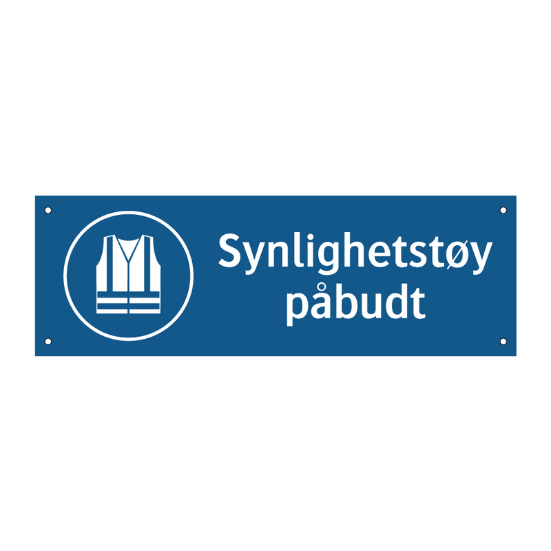 Synlighetstøy påbudt