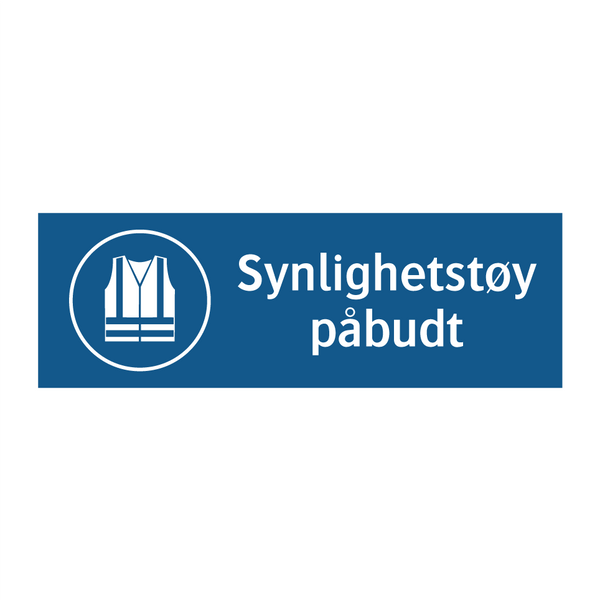 Synlighetstøy påbudt