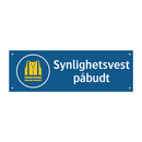 Synlighetsvest påbudt