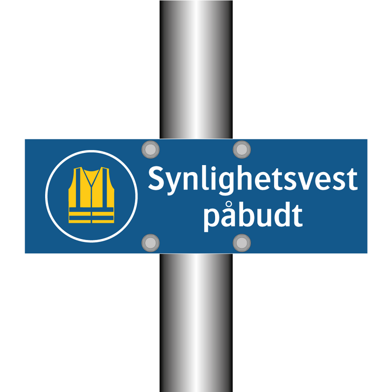 Synlighetsvest påbudt