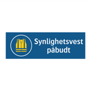 Synlighetsvest påbudt