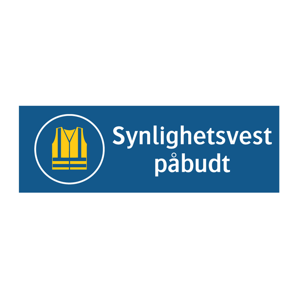 Synlighetsvest påbudt