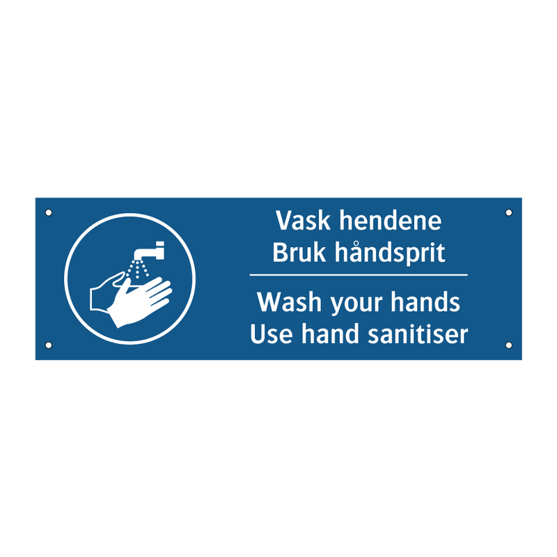 Vask hendene bruk ha?ndsprit
