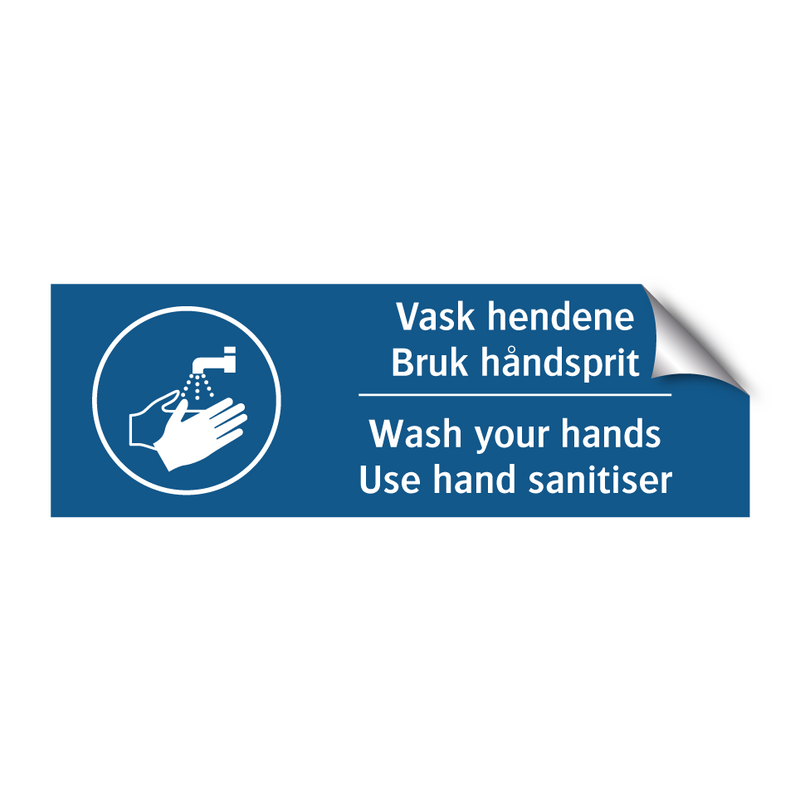 Vask hendene bruk ha?ndsprit