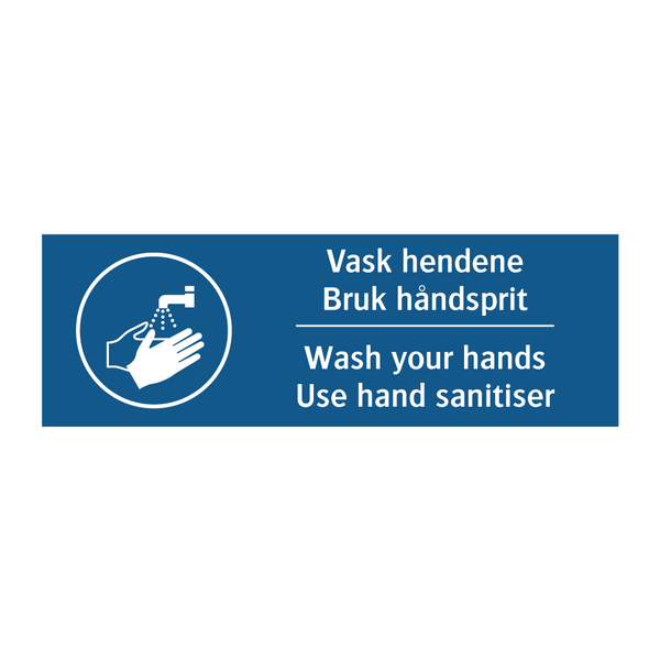 Vask hendene bruk ha?ndsprit