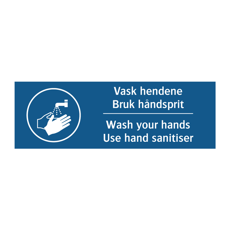 Vask hendene bruk håndsprit & Vask hendene bruk håndsprit & Vask hendene bruk håndsprit