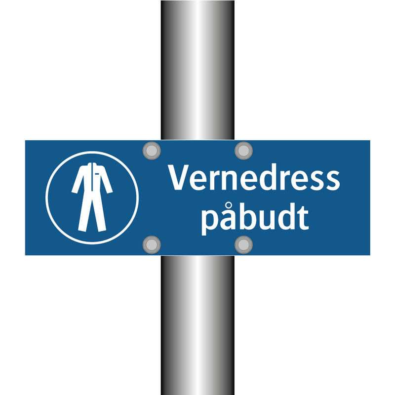 Vernedress påbudt